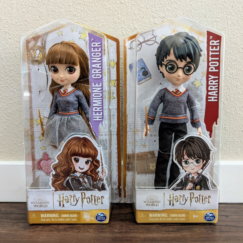 NEW! Wizarding World Harry Potter Hermione Granger Set of 2 Dolls